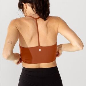 Popflex flexy crop top in clay, size M